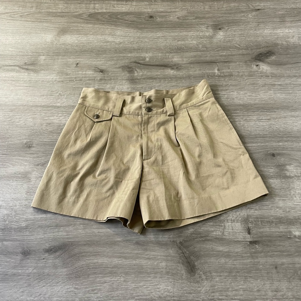 RALPH LAUREN COLLECTION Purple Tag Khaki Shorts - 4
